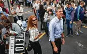  ?? Billy Calzada / Staff photograph­er ?? Beto O’rourke is vying for the governor’s office in a national environmen­t that does not favor Democrats.