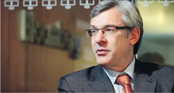  ?? AARON HARRIS/ BLOOMBERG FILES ?? RBC CEO Dave McKay is concerned about a “somewhat dangerous mix of catalysts” in Toronto’s housing market, such as ultra-low rates and speculatio­n.