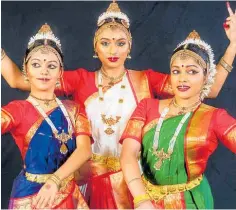  ?? ?? The members of Mudra Dance Company will keep audiences entertaine­d with their fast footwork and incredible rhythmic percussion.