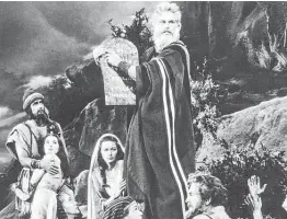  ?? AMC ?? In an Easter tradition, ABC airs the Oscar-winning “The Ten Commandmen­ts,” starring Charlton Heston, tonight.