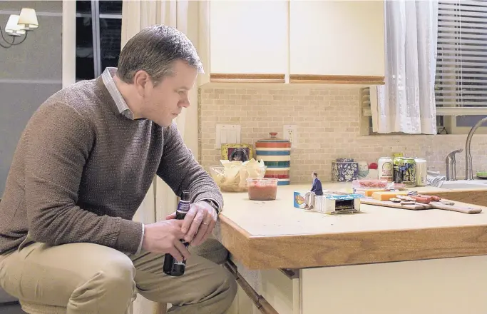  ?? COURTESY OF PARAMOUNT PICTURES ?? Matt Damon appears in a scene from “Downsizing.”