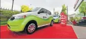  ?? MINT/FILE ?? India’s first multimodal EV project was inaugurate­d last week in Nagpur along with an electric charging station by Ola