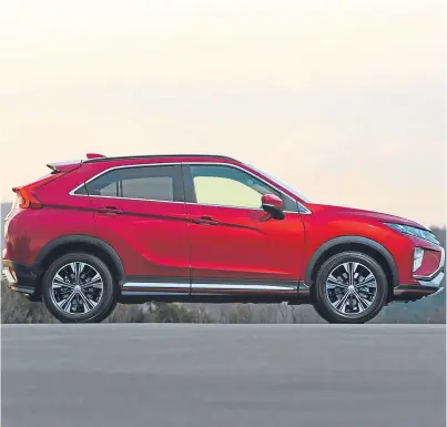  ??  ?? The Mitsubishi Eclipse Cross is a mid-size SUV to rival the Nissan Qashqai or Mazda CX-5.