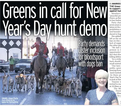  ??  ?? CRUEL Green Party says there is no place for foxhunting ACTIVIST Green Party chair Ricky Bamford