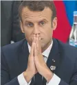  ??  ?? CRISIS: Emmanuel Macron.