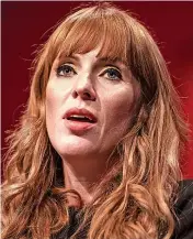  ?? ?? Labour deputy leader Angela Rayner