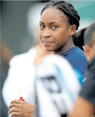  ?? Dpa ?? Gauff ya eliminó a venus williams, su inspiració­n, Rybarikova y Hercog