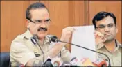  ?? BHUSHAN KOYANDE/HT ?? Maharashtr­a ADG Param Bir Singh during a press conference in Mumbai on Friday.