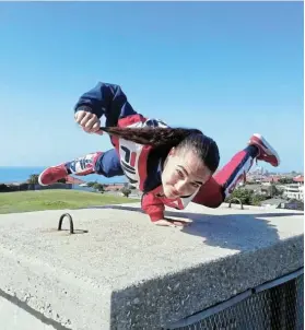  ?? ?? GLOBAL AMBITION: Midian Ganyaza, also known as B-Girl Mids, will represent SA at the Olympic qualifier series in Shanghai in May and Budapest in June. Her ultimate aim is to compete in breakdanci­ng at the Olympics in Paris this year