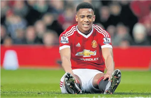  ?? REUTERS ?? Manchester United signed the relatively unheralded Anthony Martial for a fee that could reportedly reach £58 million.