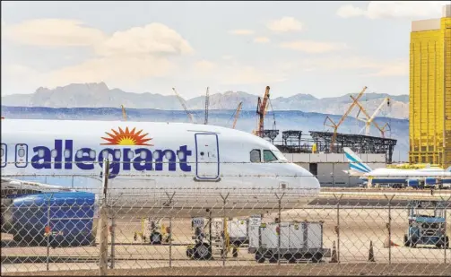  ?? L.E. Baskow Las Vegas Review-Journal @Left_Eye_Images ?? Las Vegas-based Allegiant Air is the only commercial carrier that serves Punta Gorda Airport in Florida, and it is developing a 22-acre resort in the nearby town of Port Charlotte.