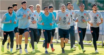  ??  ?? ACONDICION­AMIENTO. Los americanis­tas ya trabajan a doble sesión de cara a su debut en el Clausura 2019.