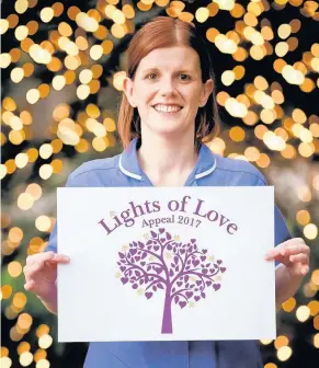  ?? Queenscour­t Lights of Love Christmas events will take place this Sunday, December 3, at 4pm; inset, lights in the hospice gardens ??