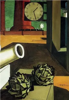  ??  ?? Giorgio de Chirico (1888-1978), La conquista del filosofo (1914, olio su tela)