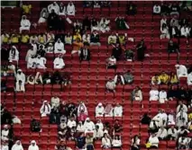  ?? AP ?? Imagen de las gradas del estadio semivacías.