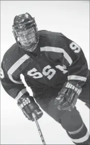  ?? PHOTO COURTESY OF FIREFLY BOOKS LTD. ?? Sidney Crosby, then 15, wearing the No. 9 of Shattuck-St. Mary’s School in Faribault, Minnesota during the 2002-03 season, his only one at the prep school.