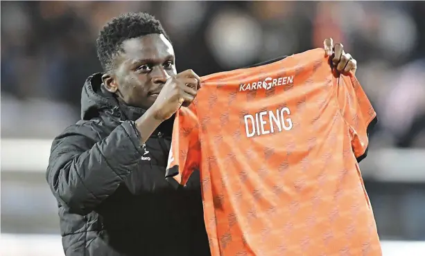  ?? | PHOTO : THIERRY CREUX / OUEST-FRANCE ?? Bamba Dieng devrait se voir offrir une place de titulaire dimanche contre Angers.