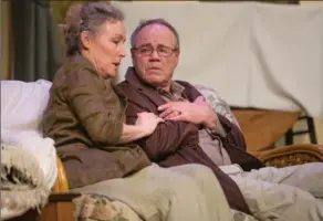  ??  ?? Deb Degenais and Al French as Ethel and Norman Thayer aptly tackle the challenges their aging characters face.