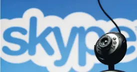  ?? /Reuters ?? Blocked: Skype is the latest internet tool to be blackliste­d in China. Web users speculate that Chinese authoritie­s do not favour effective encryption services that cannot easily be monitored.