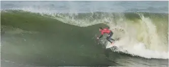  ?? | WSL/ Masurel ?? Jordy Smith pulls into a tube at Peniche during the MEO Rip Curl Pro Portugal that was held last week.