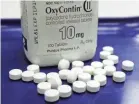  ?? TOBY TALBOT/AP ?? The maker of OxyContin, Purdue Pharma, is one of the companies that has settled a lawsuit over opioids this year.