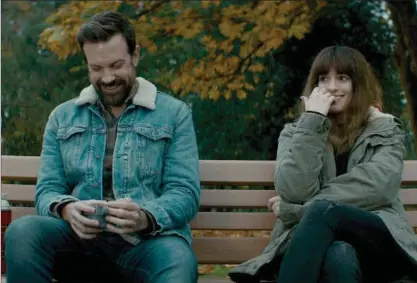  ?? , NEON ?? Jason Sudeikis and Anne Hathaway in “Colossal.”