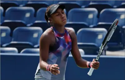  ??  ?? Trods sine kun 15 år har Cori Gauff allerede gjort opmaerksom på sig selv ved blandt andet at vaere den yngste finalist i juniorerne­s US Open. Foto: AP