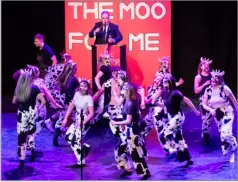  ?? ?? Stewartry YFC took to the stage with ‘the moo for me’ taking home eighth place