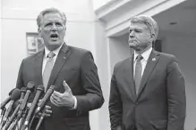  ?? Getty Images file photo ?? Minority Leader Kevin Mccarthy of California and fellow GOP Rep. Michael Mccaul of Austin now are among the Republican majority in the House.