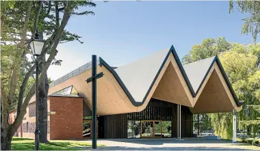  ??  ?? The St Andrew’s College Centennial Chapel is another prize-winning post-quake building.