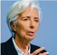  ?? Foto: dpa ?? Christine Lagarde kämpft mit allen Mitteln um Stabilität.