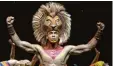  ?? Foto: U. Perrey, dpa ?? Weltweit ein Erfolg: König der Löwen“. das Musical „Der das Biest“und „Aladdin“– das Unternehme­n erlebte auf dem heißesten Theatermar­kt der Welt auch Flops. „Tarzan“kam mit Müh und Not auf ein Jahr Spielzeit, auch für „Arielle, die kleine...