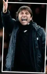  ?? REX ?? Hard taskmaster: Antonio Conte barks out his orders
