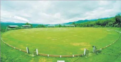  ?? HT PHOTO ?? ▪ The Suaka Cricket Ground in Sihhmui, Mizoram, has hosted local games in the past and will serve as the state team’s home ground this season.