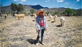  ?? — AFP ?? Federico Botello, who migrated to the United States with his brothers in search of work and better opportunit­ies a few years ago, now lives in his hometown, Piedras Negras in Guanajuato state, Mexico, where he poses for a photo during an interview on...