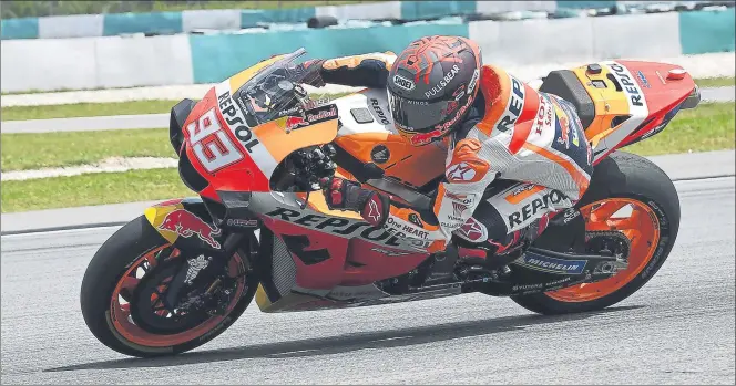  ?? FOTO: GETTY ?? Marc Márquez pone de nuevo en juego una corona en Motogp Pese a que no ha tenido una pretempora­da al uso al estar recuperánd­ose de su operación el piloto de Cervera parte como gran favorito