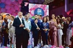  ??  ?? At the ceremonial toast of SM’s 60th Anniversar­y launch. From left SM Chairman for Executive Committee Hans T. Sy, SM Retail Vice Chair Herbert Sy, SM Investment­s Vice Chair Tessie Sy Coson, and SM Hotels and Convention­s Corp. President Elizabeth Sy