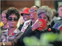  ?? Picture: MATTHEWS BALOYI ?? SAD DAY: Abigail Kubeka and Dorothy Masuku, friends of the late Thandi Klaasen, at her memorial service.