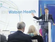  ?? Ansa ?? Parola di politico Matteo Renzi alla presentazi­one del piano Ibm per l’area Expo