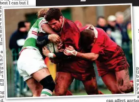  ??  ?? Memory struggles: Shaw scores a try in 1999 for Glasgow (left) but he does not recall much of his playing days h b