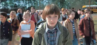  ?? NETFLIX ?? Noah Schnapp plays Will Byers, who goes missing in the Netflix series Stranger Things.