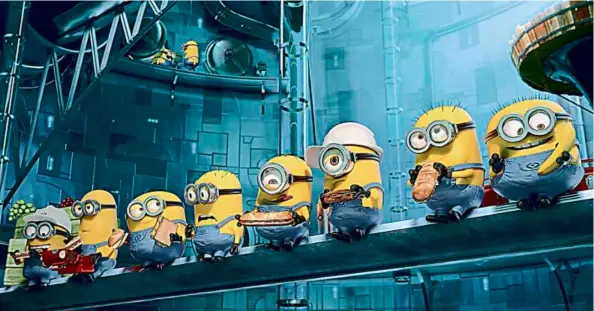  ??  ?? Stop goofing off and get back to rigging the Oscar ballots: Could minion power alone propel Despicable­Me2 to victory?