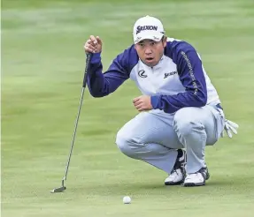  ?? TANNEN MAURY/EPA-EFE/SHUTTERSTO­CK ?? After his Masters win and trip home to Japan, Hideki Matsuyama played Tuesday in the pro-am at the AT&T Byron Nelson.