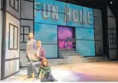  ?? MICHAEL MCKEEVER/COURTESY ?? Although “Fun Home” is told from the perspectiv­e of the grown-up Alison, three versions of her appear in the musical. Kimmi Johnson, Anna Lise Jensen and Alexa Lasanta play cartoonist Alison Bechdel at different ages.