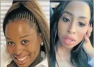  ??  ?? ONCE GORGEOUS: Khanyi Mbau shared this then and now comparison picture on Instagram last year