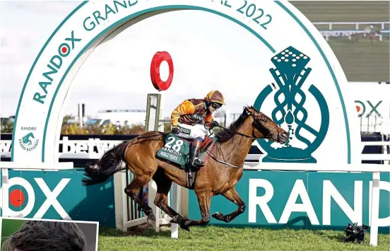  ?? PA/ INPHO ?? Poetry in motion: Noble Yeats wins the Grand National for Emmet Mulliins (inset) last April