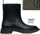  ??  ?? CAMPER BOTAS DE PIEL.