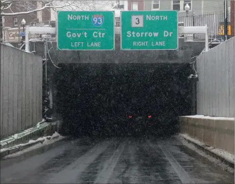  ?? HERALD PHOTO BY NANCY LANE ?? A scheduled 4-month shutdown of the Sumner Tunnel this summer has been cut in half, with two months this year, and two months next.