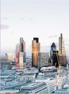  ?? Picture: GETTY ?? CAPITAL GAINS: The Square Mile is a powerhouse