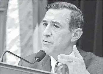  ?? FILE PHOTO BY MARK WILSON, GETTY IMAGES ?? The legislatio­n from U.S. Rep. Darrell Issa, R-Calif., shown on Capitol Hill in 2014, is intended to close a loophole used by some companies to import cheaper foreign labor, its proponents say.